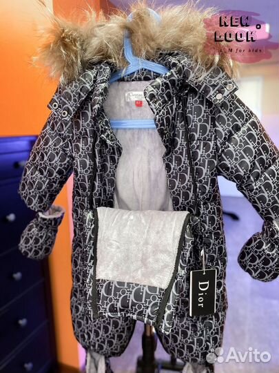 Новый детский зимний конверт трансформер 62 68