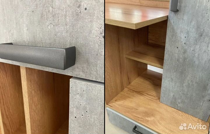 Компьютерный стол Техно крафт/бетон