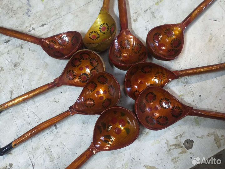 Деревянные ложки ручной работы СССР