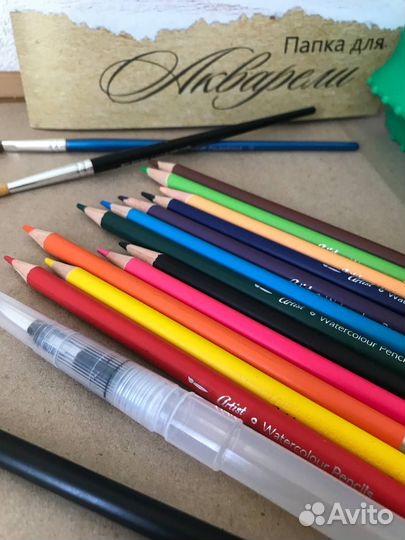 Набор для рисования бумага карандаши пенал