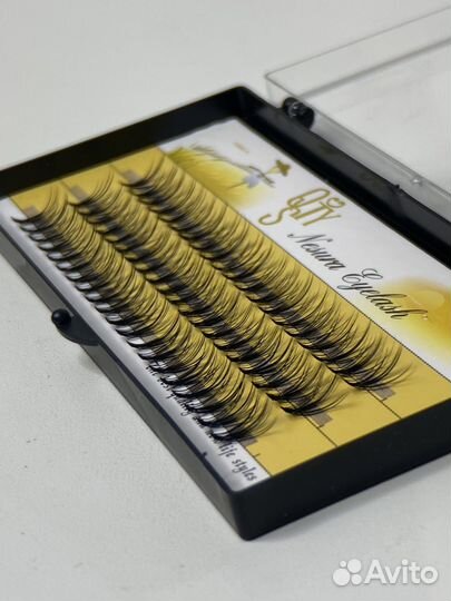 Пучковые ресницы 10 и 12 мм