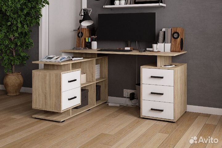 Компьютерный стол Скму - 3 (3 цвета) в наличии