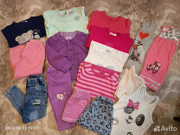 Вещи пакетом на девочку 92