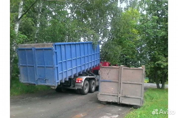 Вывоз мусора контейнером, самосвалом, газелью