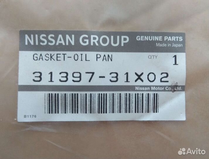 Прокладка поддона картера Nissan 3139731x02