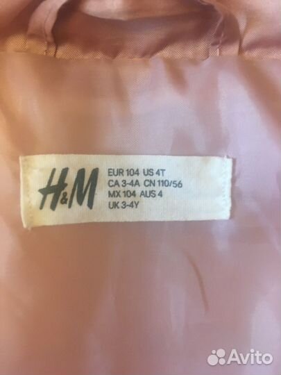 Пальто куртка H&M 4 года