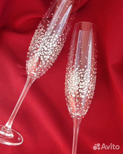 Свадебные бокалы новые