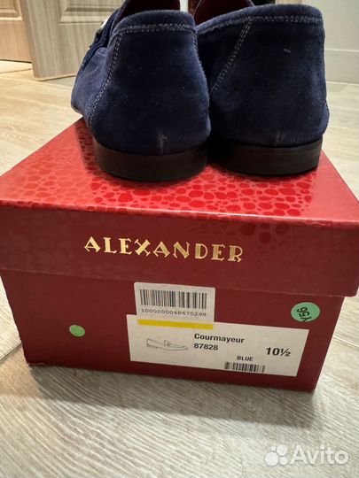 Лоферы 44 alexander made in italy