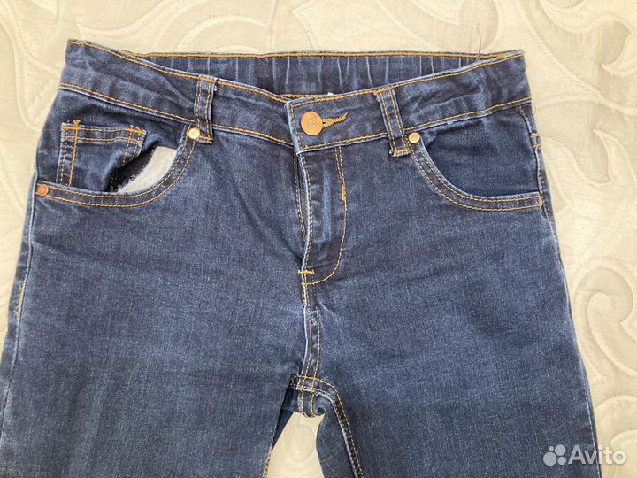 Джинсы хлопок стрейч на девочку. ОАЭ