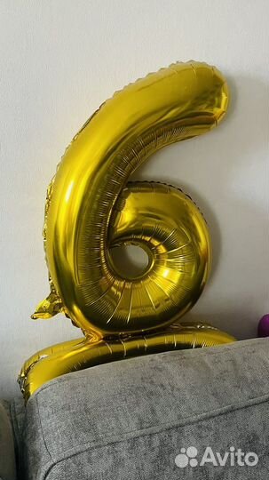 Цифра 6 на день рождения