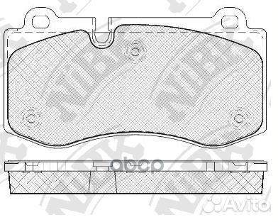 Колодки тормозные дисковые передние NiBK PN0453