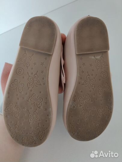 Туфли для девочки пудровые