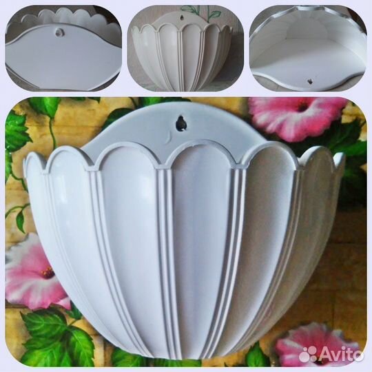 Цветочные горшки пластик б/у