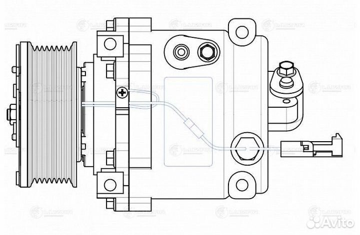 Компрессор кондиционера LADA niva/urban 14- 1.7