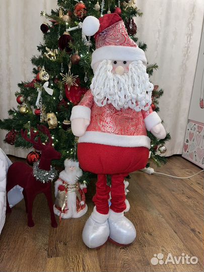 Большой Дед Мороз растущий 65-90 см