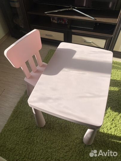 Детский столик и стульчик IKEA маммут