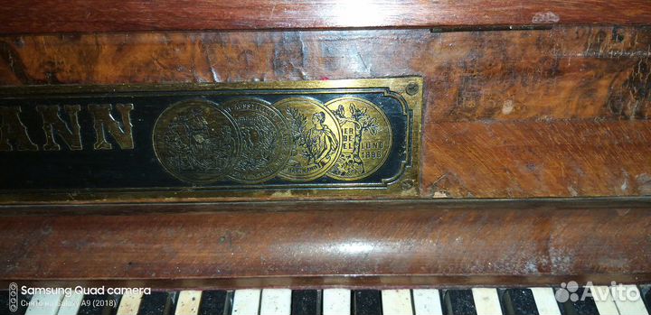 Антикварное немецкое пианино