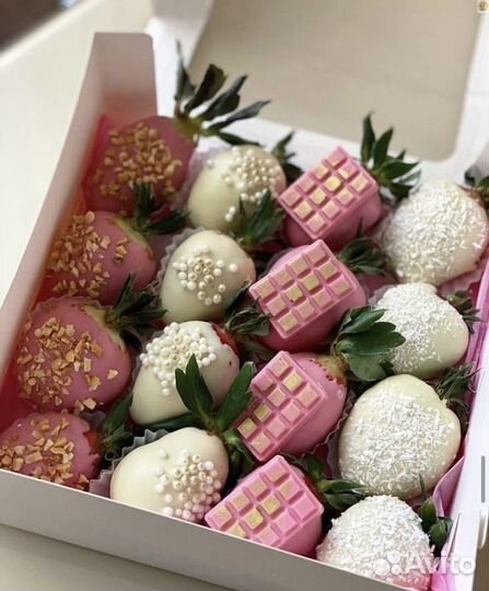 Букет из клубники в шоколаде