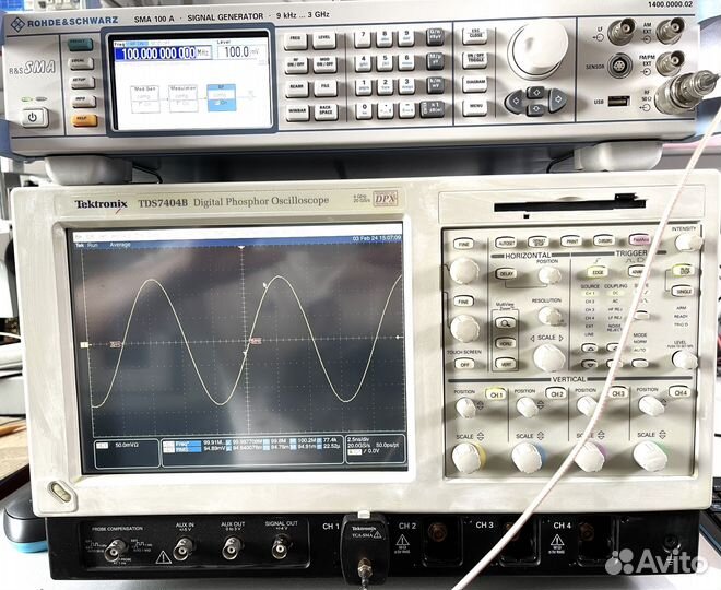 Tektronix TDS7404B Осциллограф, 4 канала, 4 ггц