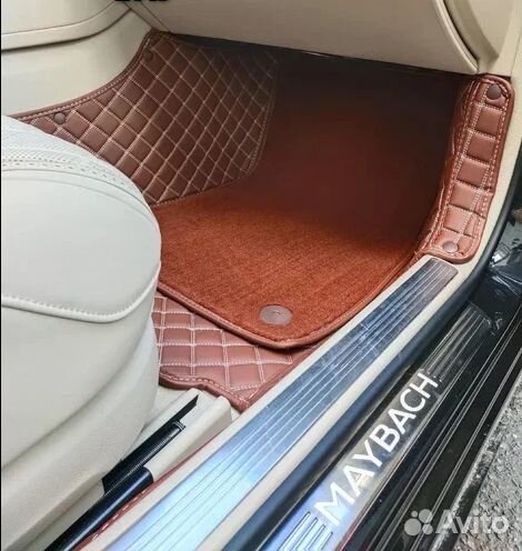 3д коврики из экокожи в салон авто с бортами