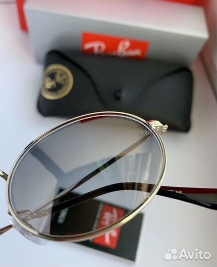 Солнечные очки ray ban oval пепельный