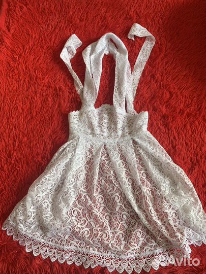 Белый школьный фартук