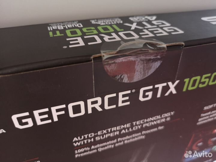 Видеокарта Asus GeForce GTX 1050 Ti 4gb новая