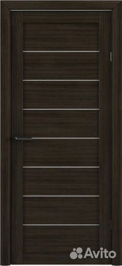 Межкомнатная дверь Сеул остеклённая тёмный кипарис