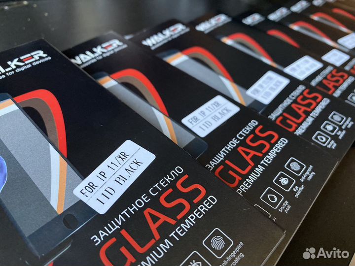 Защитное стекло iPhone, samsung, honor, Xiaomi red