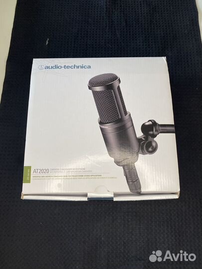 Студийный микрофон AT2020 + паук + поп-фильтр