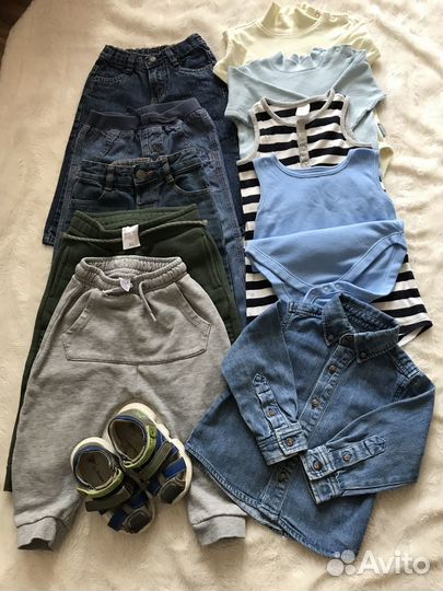 Пакетик вещей для мальчика 1,5-2 года