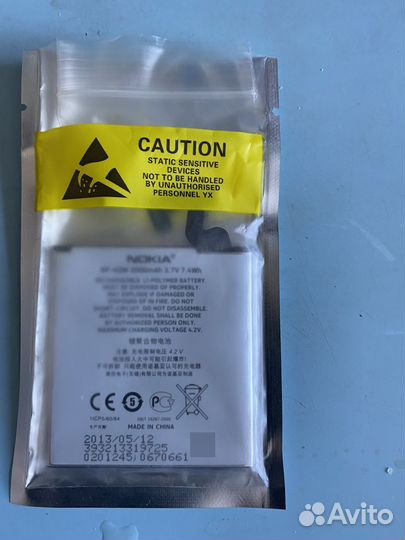 Аккумулятор на nokia 920