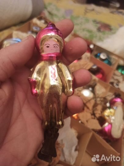 Ёлочная игрушка СССР Космонавт