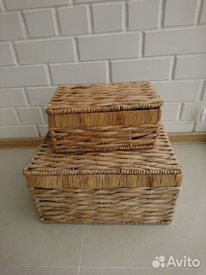 Корзины/коробы плетёные