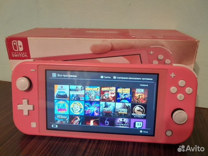 Nintendo switch lite с играми