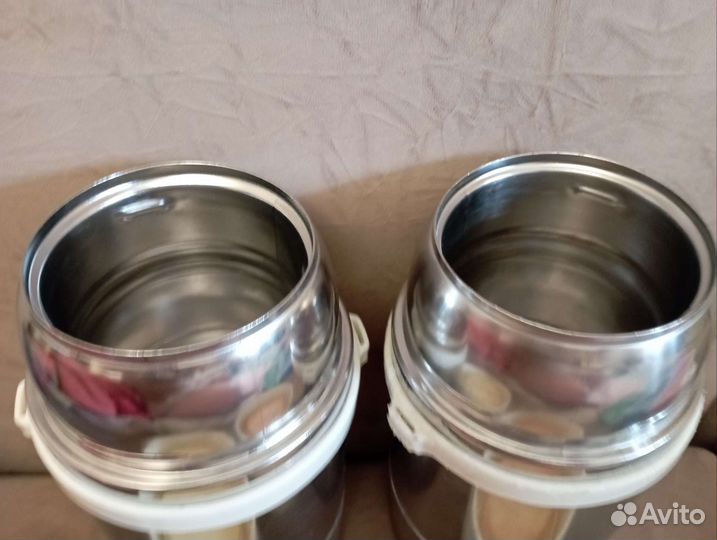 Термос с помпой времён СССР Китай