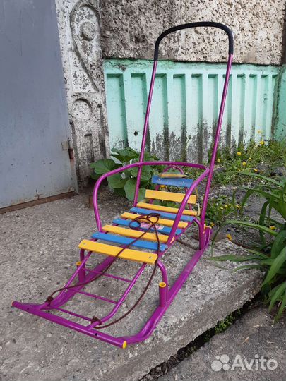 Детские санки с колесами