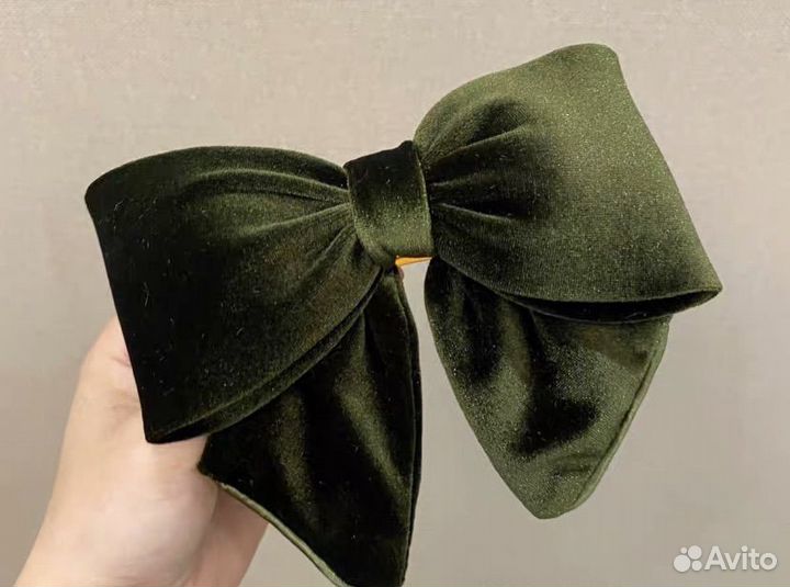 Бант бархатный для волос