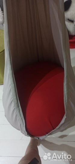 Детские качели с подушкой Икеа +туннель