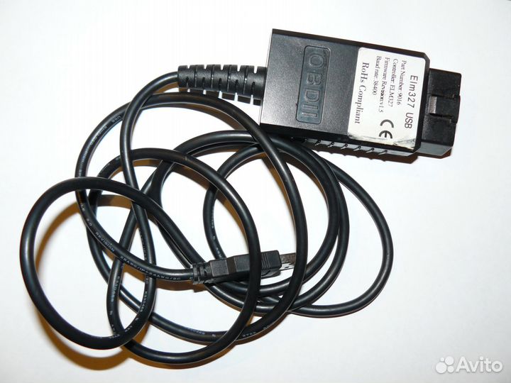 Кабели шнуры диагностические ELM-327 OBD-2