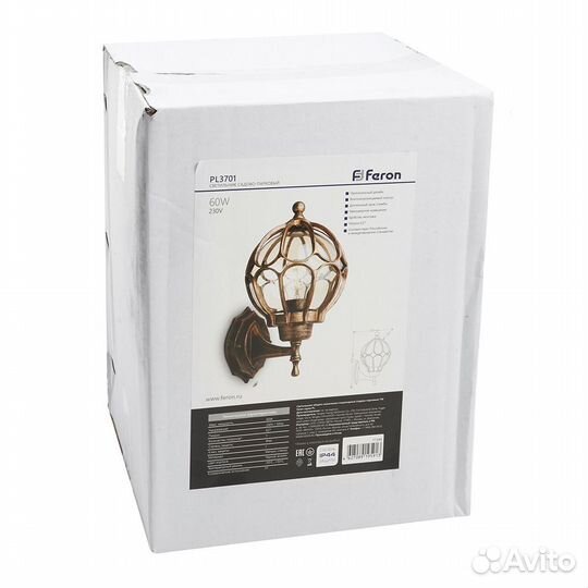 Светильник на стену уличный PL3701 06340