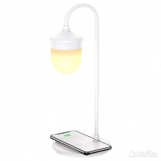 Беспроводная Зарядка и Освещение 2в1