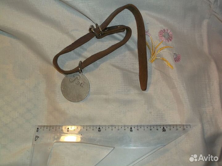 Ошейник с медалью