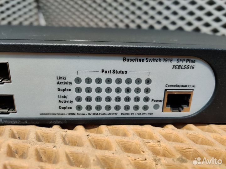Маршрутизатор 3com Baseline Switch 2916-SFP Plus