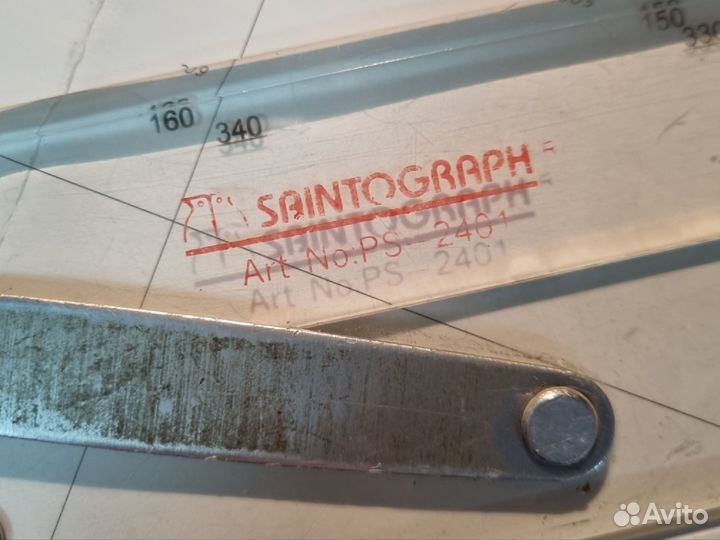 Штурманский набор линейка+транспортир Япония