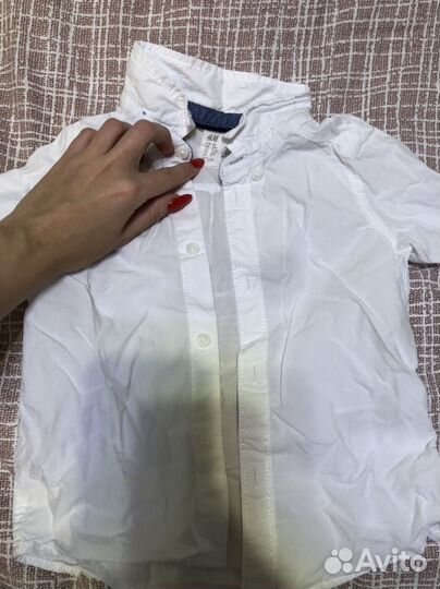 Рубашка белая 80