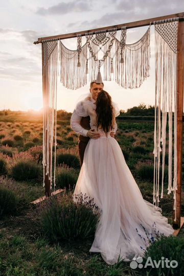 Арка макраме для свадьбы, фотосессии (аренда)