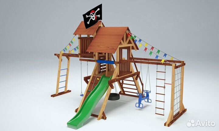 Детская площадка скалодром горка Савушка Люкс 10