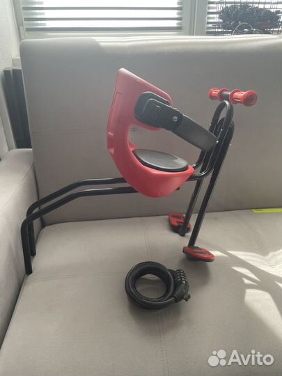 Детское кресло для велосипеда переднее, велокресло