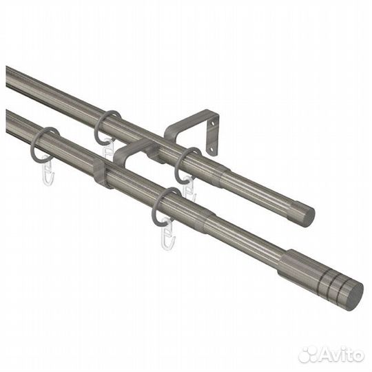 Карниз телескоп. 2-рядный arttex 160-300см 16/19мм